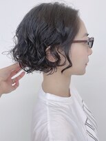 モリオフロムロンドン 原宿本店(morio from London)&nbsp;【morio原宿】ミニボブパーマ 前髪無し ワンレンボブ くるくる