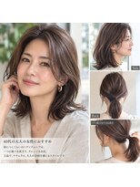 ガガ(GAGA)&nbsp;「極細ハイライト」 アッシュグレー×極細ハイライト