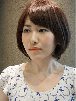 デンヘアープロデュース(DEN Hair Produce)の写真/《小顔＆可愛くみえる黄金バランス》を見極めたスタイル創りに自信!!ご自宅での再現性にもこだわります♪