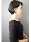 【morio池袋】大人かわいい耳掛けハンサムショートボブ