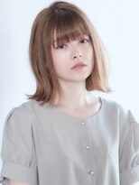 フォンズ(FONS) 外ハネボブ ペールカラー くびれボブ ストレート タンバルモリ