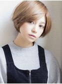 透明感フレンチマッシュボブ