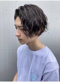 波巻きウェーブ/サイドパート/ツーブロック