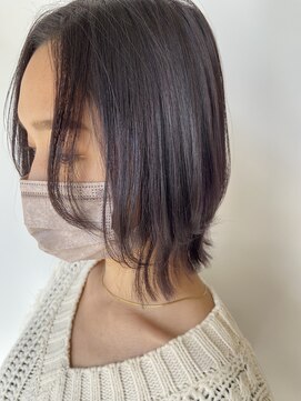 ヘアデザイン ファブロ(hair design FABRO.) - ラベンダーカラー × ボブレイヤー -