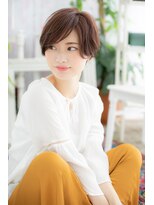 アッシュピンクアシンメトリー小顔ネオウルフショートa1