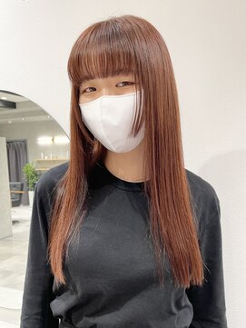 ラミエバイメルト 下北沢(lamie by melt) 毛利/秋冬オレンジベージュブリーチなしぷつっと顔まりイエベ