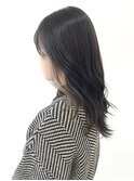 地毛風ベージュにインナーカラー