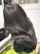 シーン(seen)&nbsp;【くびれヘア×オリーブグレージュ】小顔カットグレージュカラー