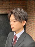 ビジネスツーブロックショート 束感スパイラルパーマ