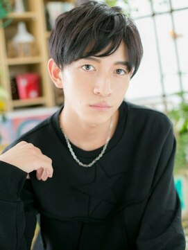 カバーヘア ブリス 大宮西口(COVER HAIR bliss) ■ダークアッシュ黒髪マッシュ束感ショート101★大宮20代30代