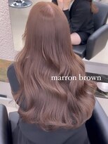 ペレ 栄店(PELE) 前髪/マチルダボブ/ピンクベージュ/インナーグレージュ/栄