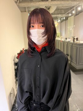 カフ(CAF) CAF松本/韓国レイヤー/透明感カラー/大阪/心斎橋美容室