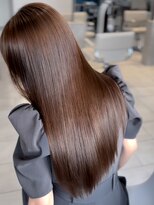 グローブス オモハラ(THE GLOBES OMOHARA)&nbsp;【地毛風ストレート】美髪　グレージュカラー　髪質改善