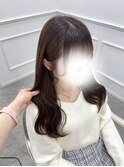 ブリーチなしカラー＊艶ショコラブラウン＊新井