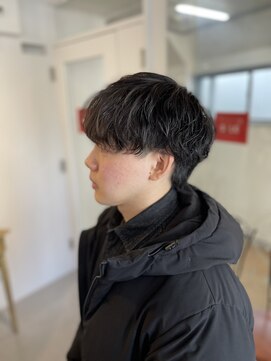 メンズカット バイ ソイクフ(メンズカット by SOY-KUFU) 20代30代40代◎スーツ流行りシャドウパーマツーブロックヘア