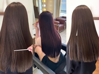 アフェクション 大曽根店の写真/《大曽根2分》縮毛矯正でサラサラつるんとした髪に◎くせ毛も怖くない！縮毛矯正でなめらかな仕上がり！