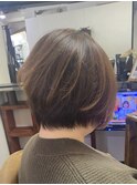ボブから久々ショートで春っぽく【カミケン方木田】