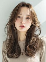 エダ 鎌倉(edA.) 小顔ロング＃髪質改善＃白髪ぼかし＃鎌倉＃40代＃グレージュ