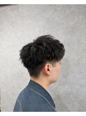 ツイストスパイラルパーマ/メンズベリーショート/メンズスタイル