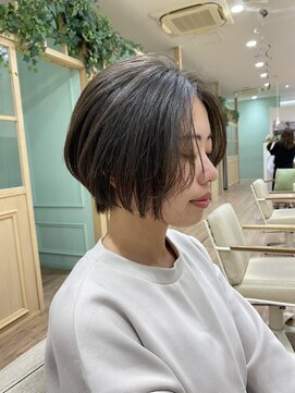 モリオフロムロンドン 大宮店(morio from London) ヘアドネーション×前下がりショート【金山】