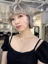 ユーリカ(Eurica)&nbsp;ベージュカラー/ブリーチ/ボブ/心斎橋美容室/Eurica