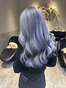 ロンドルピナス 小倉(Lond Lupinus) ミディアムヘア暗めカラー/デザインカラー/フェイスフレーミング