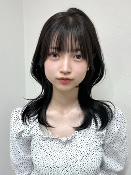 クレム 博多駅店(ChLem) ミディアムレイヤー 艶カラー 暗髪 韓国風 髪質改善 福岡美容室