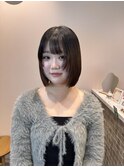 切りっぱなしボブ