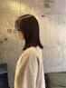 カット+カラー(透ける質感☆髪質改善カラー) 肩下ミディアム~ロング