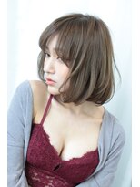 ミリム 栄矢場町店(MIRiM)&nbsp;【栄矢場町】大人ボブ、透明感、ナチュラルブラウン