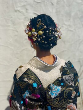 ヴァンファミリー アピタ福井飯塚店(Vanfamily) 成人式　ヘアセット