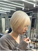 ブロンドヘア抜きぱなしブロンドホワイトブロンドケアブリーチ