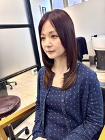 ファイブ ノーヴル カラット(5 Noble ct.) 美髪 ピンクブラウン レイヤースタイル