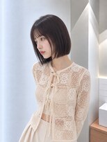 フォト 新宿三丁目(foto)&nbsp;髪質改善縮毛矯正地毛風ストレート切りっぱなしボブ
