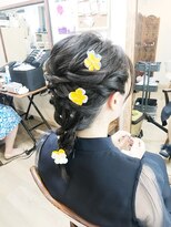 ロカット サロン(Roquat Salon) 編みおろし結婚式アレンジ【ブライダルヘアメイク 立川/立川南】