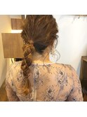 《loty酒井美紀》結婚式ヘアセット×紐アレンジ