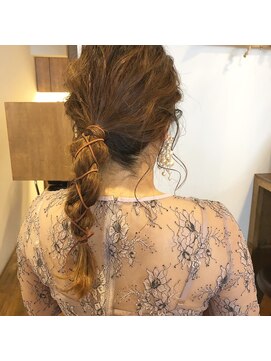 ロティー(loty) 《loty酒井美紀》結婚式ヘアセット×紐アレンジ