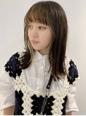 《cofy》インナーカラーベージュ外ハネ大人可愛いレイヤー