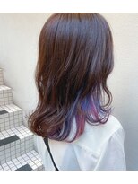 フロート 小阪店(float) インナーカラー_小顔,オリーブカラー,ハイライトカラー