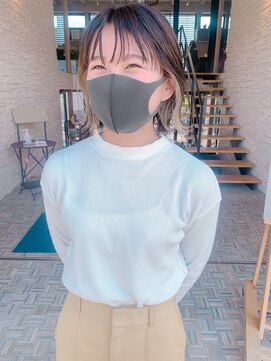 トップヘアーヒルズ 安城(TOP HAIR HILLS) インナーカラーミディアム/ニュアンスカラー/前髪パーマ