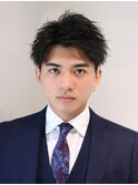 ウェーブパーマ アッパー アップバングショート