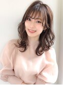 大人可愛い★レイヤー×巻き髪×透明感アッシュイルミナカラー
