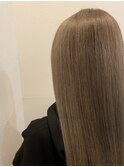 20代30代ミルクティーベージュ☆ツヤ髪ナチュラルストレート