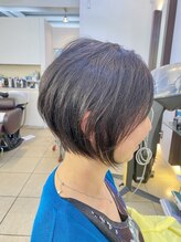 ヘアアーク(HAIR arc) 大人かわいい#ひし形#くびれ#グレージュ#ショートボブ#奏の杜