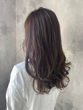 ハサミバイアトリエナガノ 千葉(8sami by atelier nagano) デザインカラー／レイヤーカット/ウエットヘア/オリーブベージュ