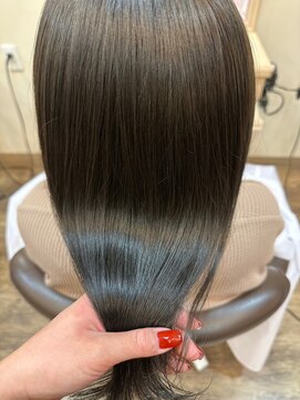 ベルプロッドバイアルター 千葉(bel. prod by aL-ter) 【bel.高野】グレージュカラー/シルキーベージュ/斜めバング