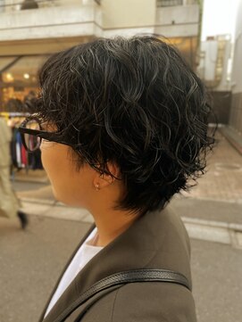 ロッソサンテ(rosso sante) マニッシュショートパーマ