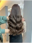 イメチェンハッシュカットフルバング似合わせレッドブラウン