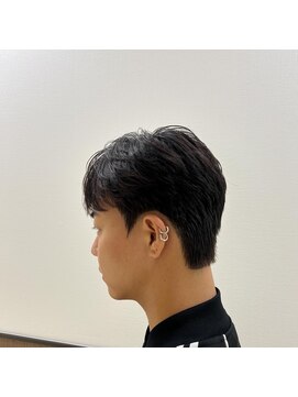 ステージ(STAGE) ダウンパーマ　韓国メンズヘア　センターパート