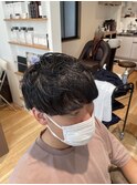 レイヤーマッシュONS字パーマ